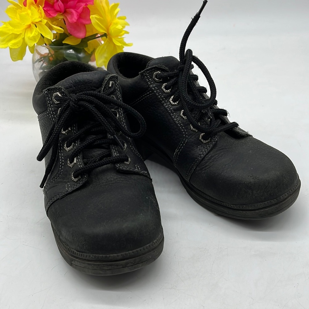 Eddie Moran Black Lace Up Leather Shoes Size 10. BLO3501D